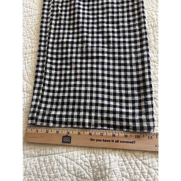 Mat De Misaine Gingham Cotton Wide Leg Check Pull On Pants Size EU38 - Picture 9 of 12